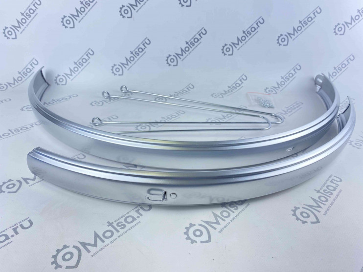 Крылья 28 метaлл цвет серебро