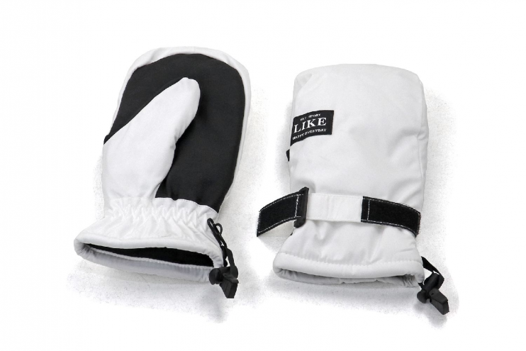 Перчатки рукавицы зимние белые L снегоход