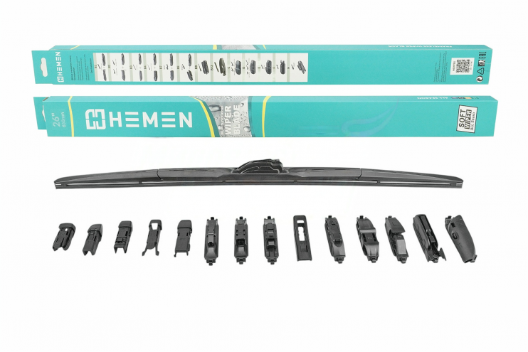 Щётка стеклоочистителя HYBRID Hemen 650 мм 15 адаптеров H65HYBU