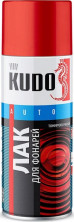 Лак для тонировки фонарей KUDO красный (520мл) аэрозоль (KU-9022)