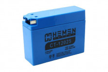 Аккумулятор 12В 2,3Ач HEMEN ENERGY CT12023 (аналогCT12025) (GT4B-5(MF)) (кислотный,герметичный) (боков.полярн) (113*39*87мм)