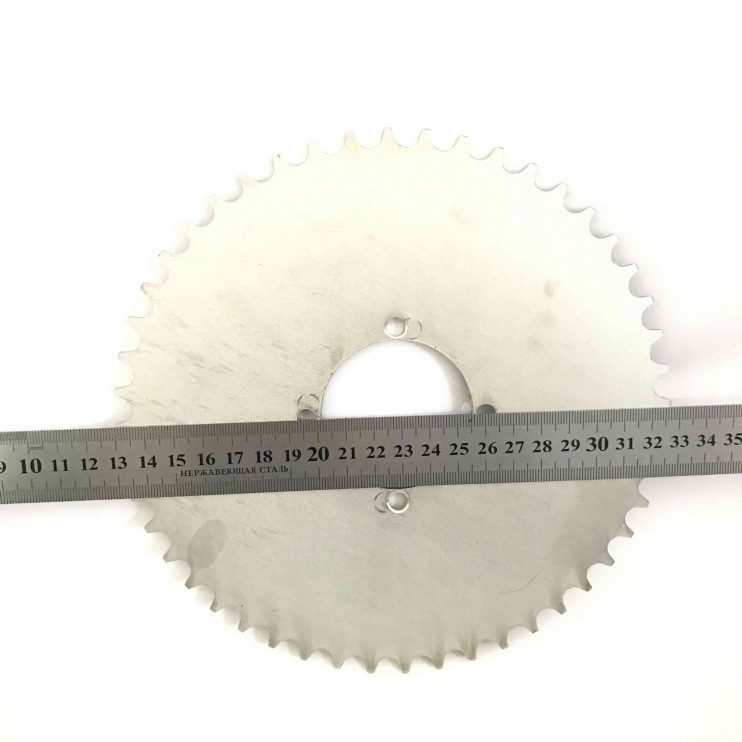Звезда ведомая 48 зубов веломотор F50-F80 4 отверстия