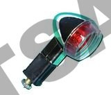 Указатель поворота BF-06 Байкер хром большой короткий белый