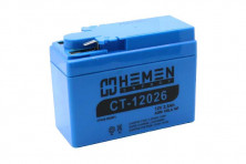 Аккумулятор 12В 2,3Ач HEMEN ENERGY CT12023.1 (YTR4A-BS) (кислотный,герметичный) (боков.полярн) (113*49*85мм)