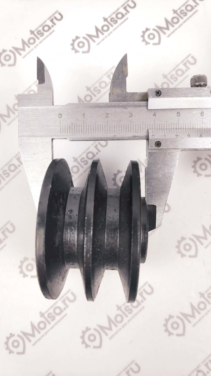 Шкив d15 мм ведущий 2-х ручейковый (Крот)