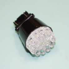Лампа 12 В, 12 светодиодов LED 5 мм (3157) без цоколя, белая
