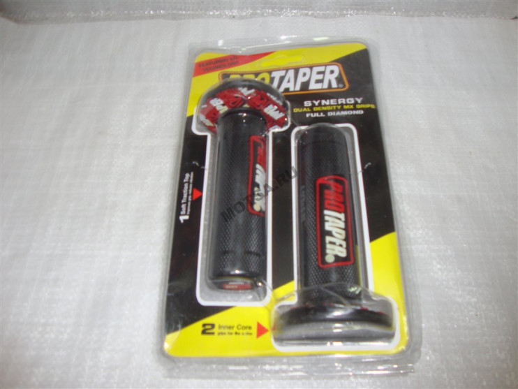 Ручки руля пластиковые черные с надписью PROTAPER