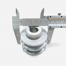 Шкив d18 мм ведущий 2-х ручейковый (Крот)