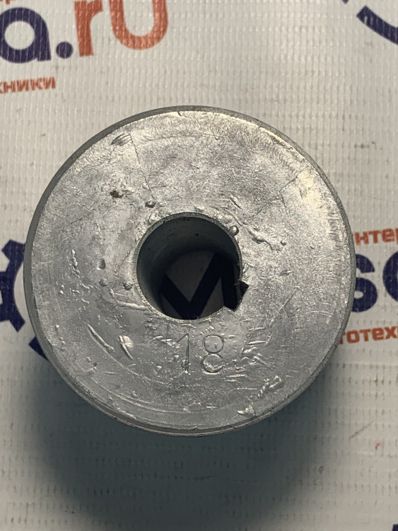 Шкив d18 мм ведущий 2-х ручейковый (Крот)