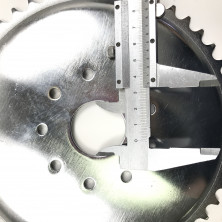 Звезда ведомая 48 зубов веломотор F50-F80 хром