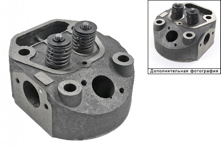 Головка блока цилиндра в сборе с клапанами R180 под форсунку с форкамерой