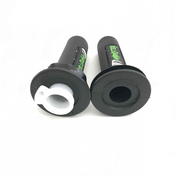 Ручки руля резиновые черные скутер надпись Monster