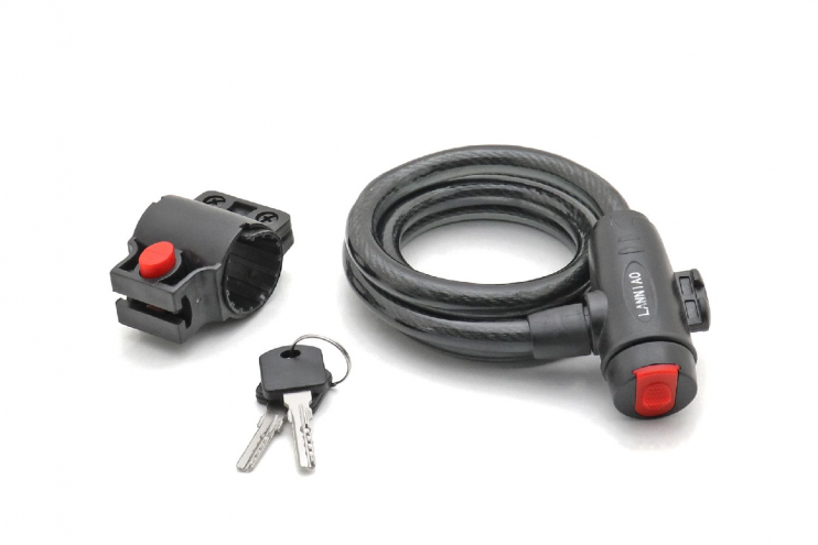 Замок велосипедный противоугонный 10 мм длина 1200 мм
