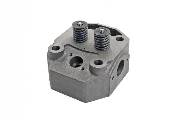 Головка блока цилиндра в сборе с клапанами двигателя R195