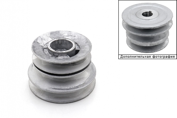 Шкив d19 мм ведущий 3-х ручейковый Нева