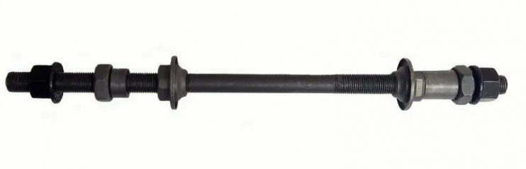 Ось втулки заднего колеса. конусы с пыльниками FAT BIKE 3/8-9.5*230мм