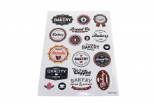 Наклейки пекарня 21х30