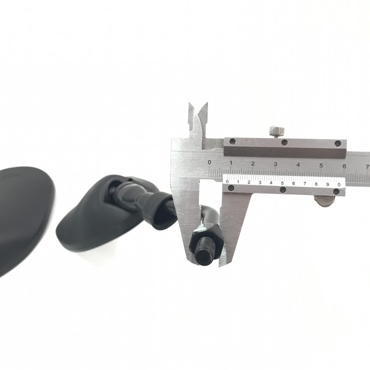 Зеркала 036 пластик бобовидные черные d8