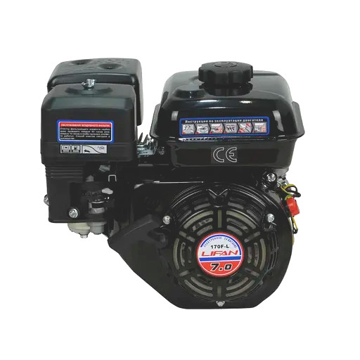 Двигатель Lifan  7.0 л.с. 170F-L c цепным понижающим редуктором 2:1 вал d20