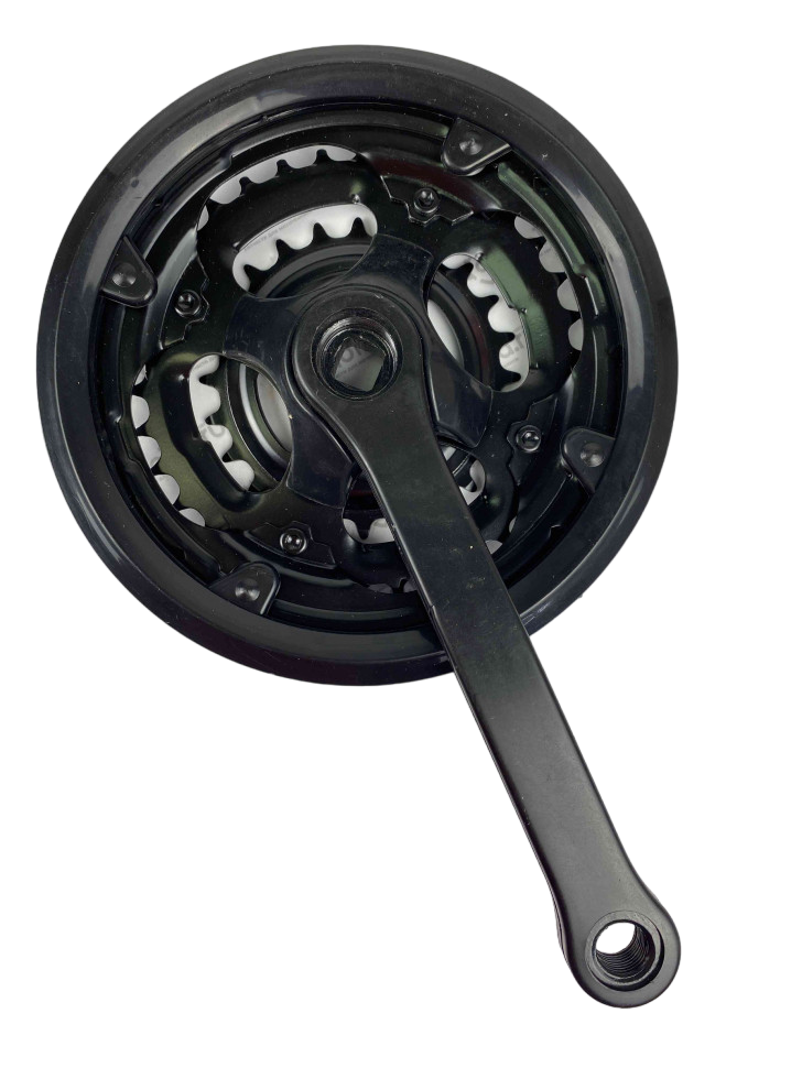 Шатуны 42-34-24 зубов-170мм черный пластик