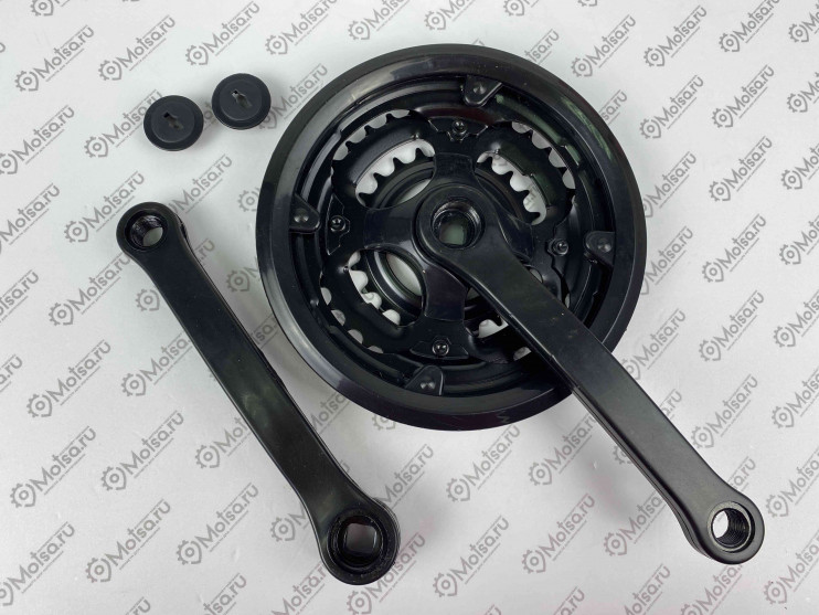 Шатуны 42-34-24 зубов-170мм черный пластик