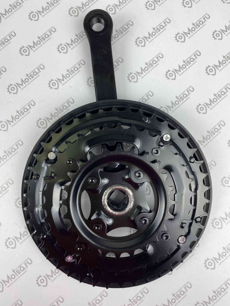 Шатуны 42-34-24 зубов-170мм черный пластик