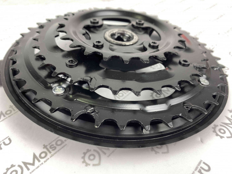 Шатуны 42-34-24 зубов-170мм черный пластик