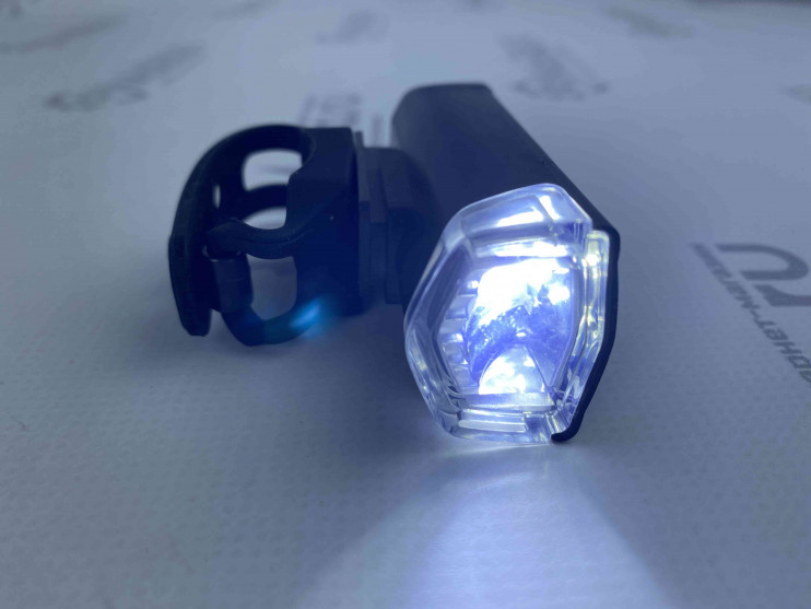 Фара вело передняя алюминиевая 1LED