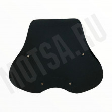 Щиток ветровой 00 круглая фара с крепежами черный