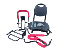 Седло-кресло детское сборное на багажник (с подлокотниками, подножками,передн. ограничителем, сталь)