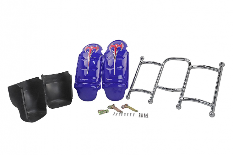 Дуга безопасности с бардачками Hunter синяя