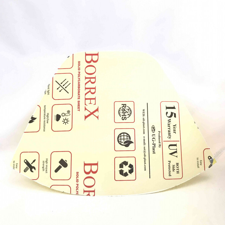 Стекло Буран мягкое антиблик желтое толщина 2.0 мм