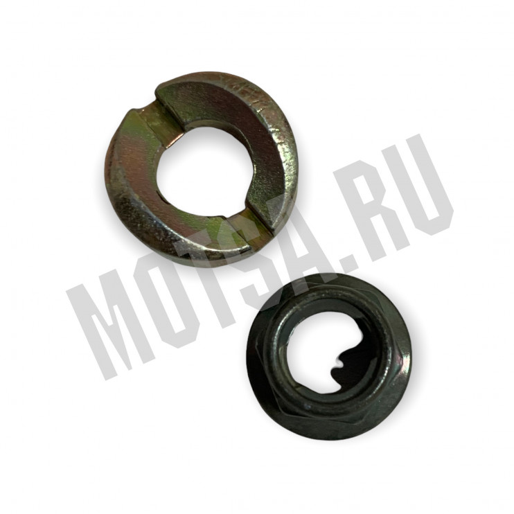 Болт крепления руля скутера с гайкой и втулкой M10х50 мм (КОМПЛ.)