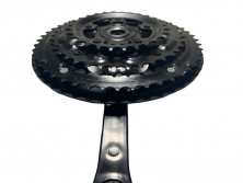 Шатуны 48-38-28 зубов-170мм черный пластик