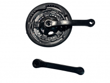 Шатуны 48-38-28 зубов-170мм черный пластик