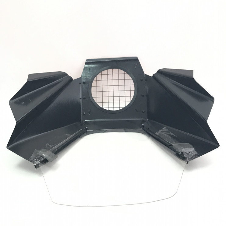 Щиток ветровой 01 с решеткой черный