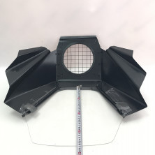 Щиток ветровой 01 с решеткой черный