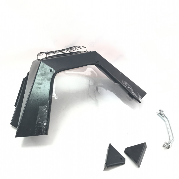 Щиток ветровой 01 с решеткой черный