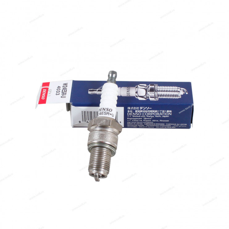 Свеча DENSO W24ESR-U (4033) оригинал Япония (аналог NGK B8ES) (снегоходы Буран,Yamaha,Honda)