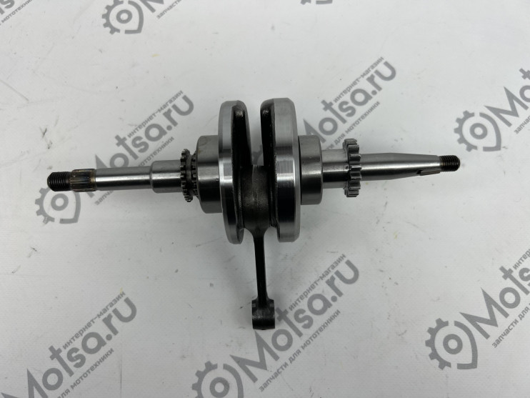 Коленвал 4х такт 50-80 см3 139QMB  (шестерня под маслонасос 16 зубов)