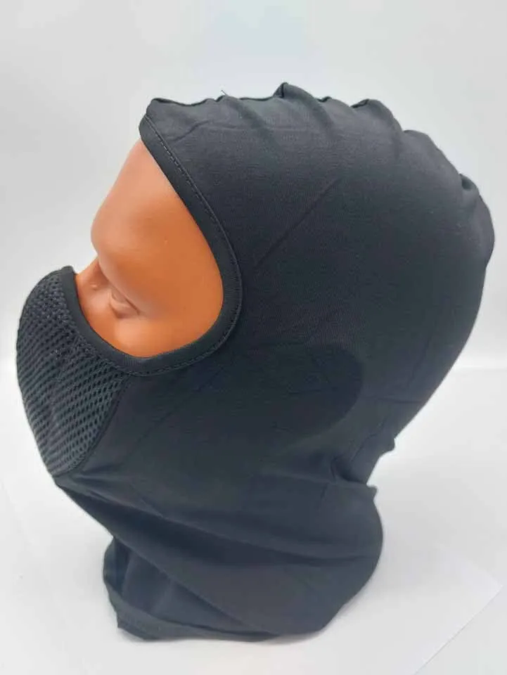 Подшлемник балаклава хлопковый чёрный с чёрными клыками