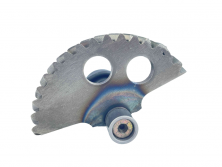 Вал кикстартера с сектором 152QMI, 157QMJ (с пружиной возвратной)  158 мм