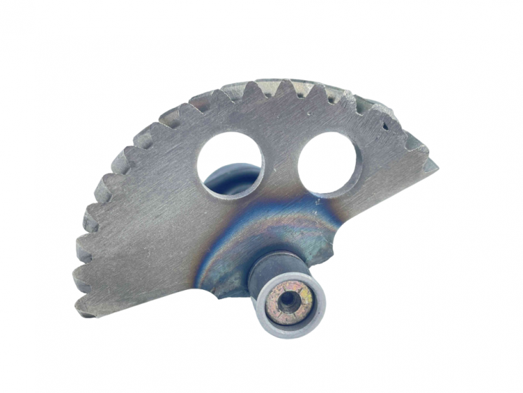 Вал кикстартера с сектором 152QMI, 157QMJ (с пружиной возвратной)  158 мм