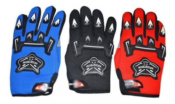 Перчатки с пальцами KNTGHLAOOD красные текстиль