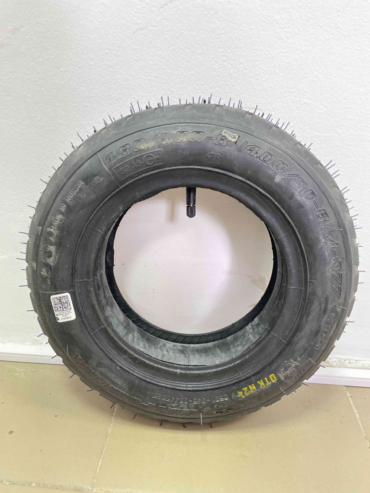 Покрышка 8" 4,80/4,00-8 Петрошина Л-377 для тачки садовой с камерой