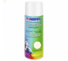 Краска аэрозоль белая глянцевая (016) ABRO Masters (400мл)
