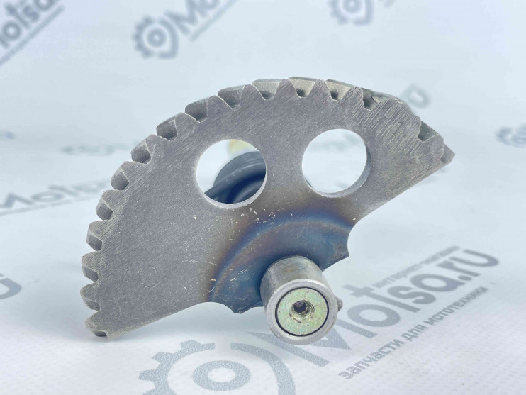 Вал кикстартера с сектором 152QMI, 157QMJ (с пружиной возвратной)  165 мм