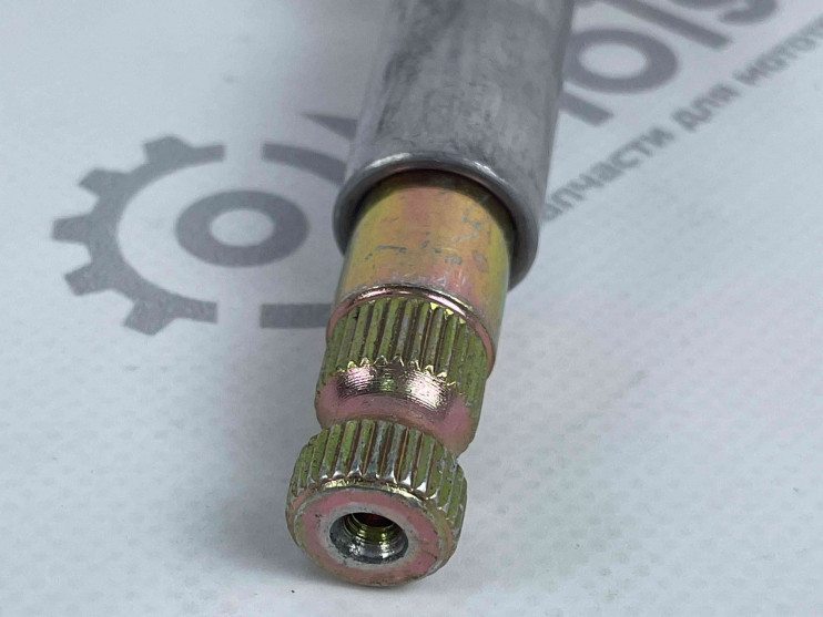 Вал кикстартера с сектором 152QMI, 157QMJ (с пружиной возвратной)  165 мм