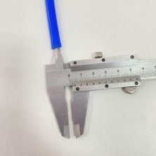 Бензошланг скутер, мопед силикон синий d=8 (4) mm (1м)