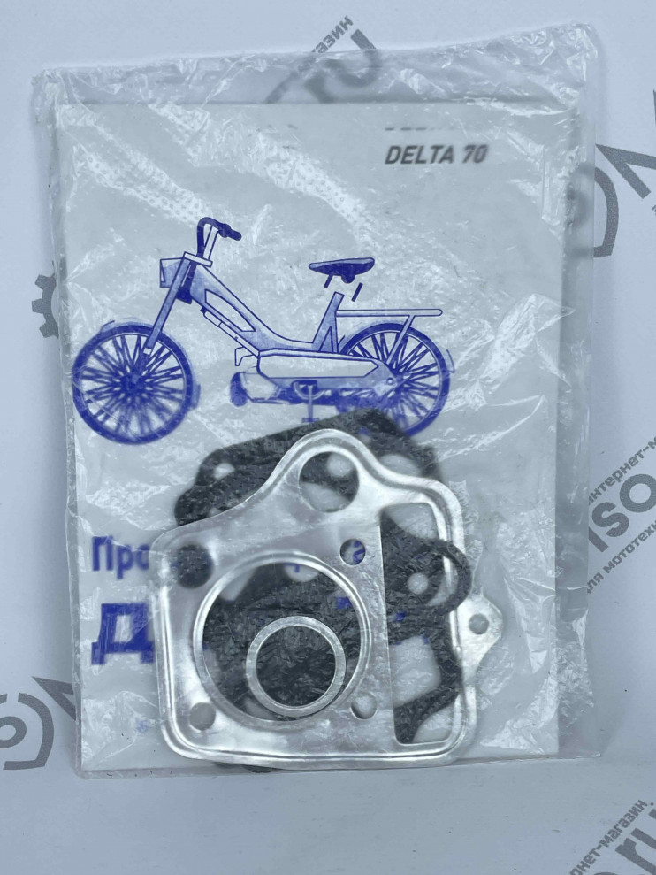 Набор прокладок двигателя мопед Дельта 70  (6 шт) (Россия)